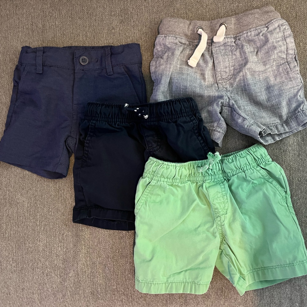 Bundle of 4 Cat & Jack Boys Shorts | Size 12 Months